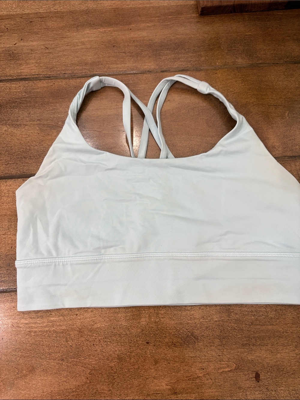 Lululemon energy bra longline light blue size 10